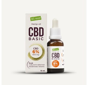 365 Nature CBD Basic uljne kapi 6%