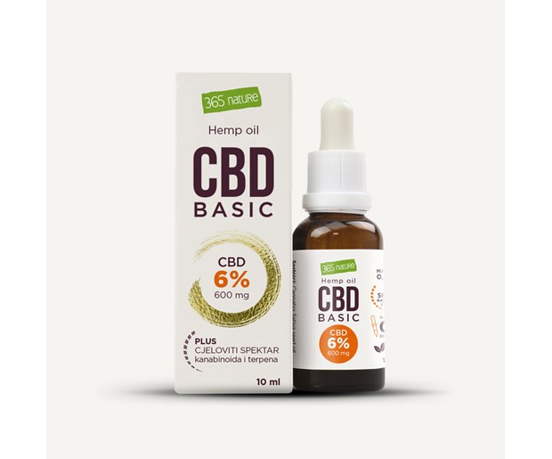 365 Nature CBD Basic uljne kapi 6%