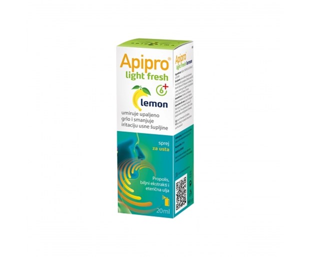 Apipharma Apipro light fresh lemon sprej 20ml