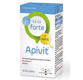 Apipharma Apivit K2D3 forte + kalcij a30