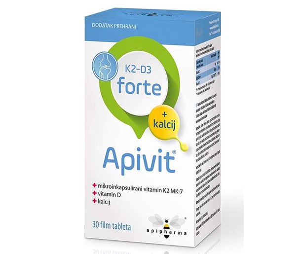 Apipharma Apivit K2D3 forte + kalcij a30