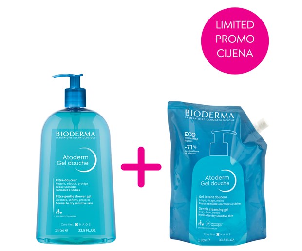 Bioderma Atoderm gel za tuširanje + refill