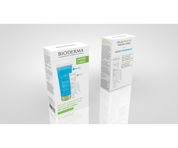 Bioderma Sebium Kerato+ krema + pjenušavi gel za pranje