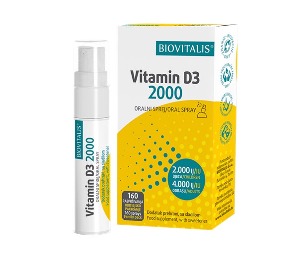 Biovitalis vitamin D3 2000 sprej 