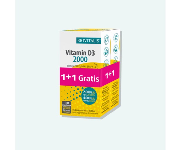 Biovitalis vitamin D3 2000 sprej  promo