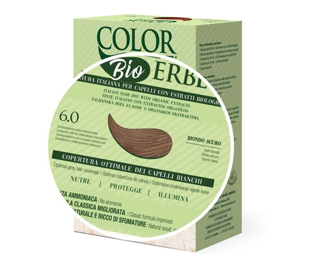 Color erbe bio boja za kosu br. 6.0 tamno plava