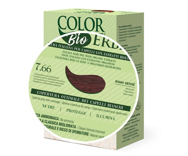 Color erbe bio boja za kosu br. 7.66 kana crvena