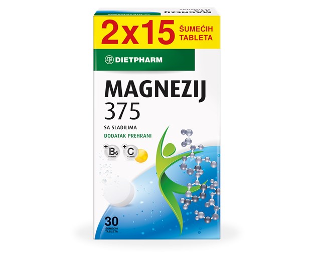 Dietpharm Magnezij 375 šumeće tablete 30