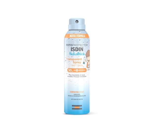 Isdin Sun Pediatrics Transparent sprej za tijelo Wet Skin SPF50