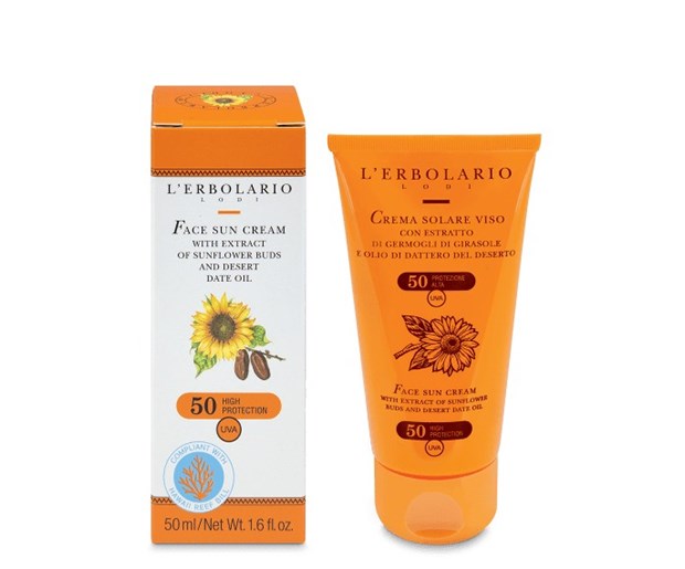 L'erbolario sun krema za lice SPF50