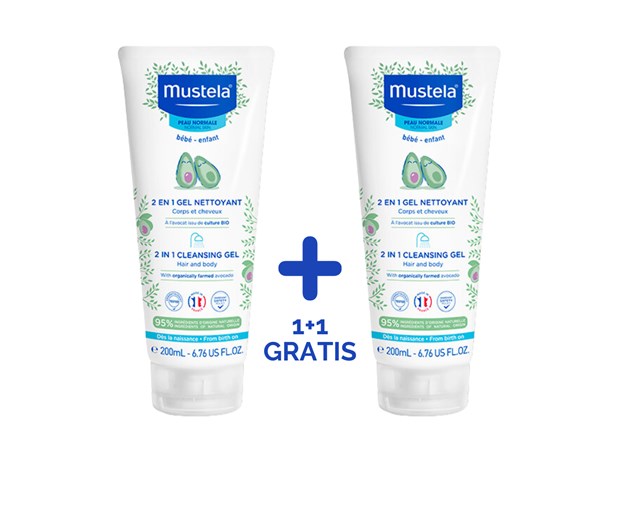 Mustela 2u1 gel 200ml duo