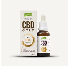 Natur 365 CBD gold ulje 5% 10ml