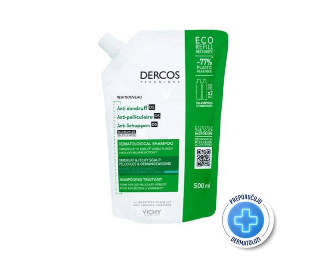 Vichy Dercos šampon protiv prhuti normalno i masno vlasište refill