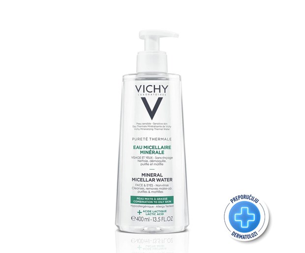 Vichy Purete Thermale micelarna voda za mješovitu i masnu kožu 400ml