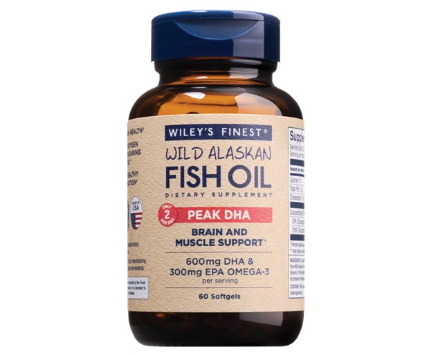 Wiley's finest wild alaskan fish oil PEAK DHA a60