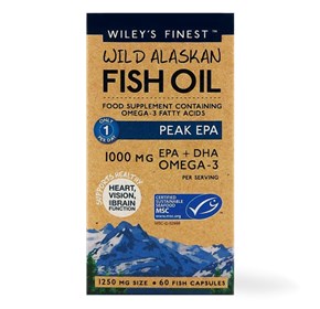 Wiley's finest wild alaskan fish oil PEAK EPA a60